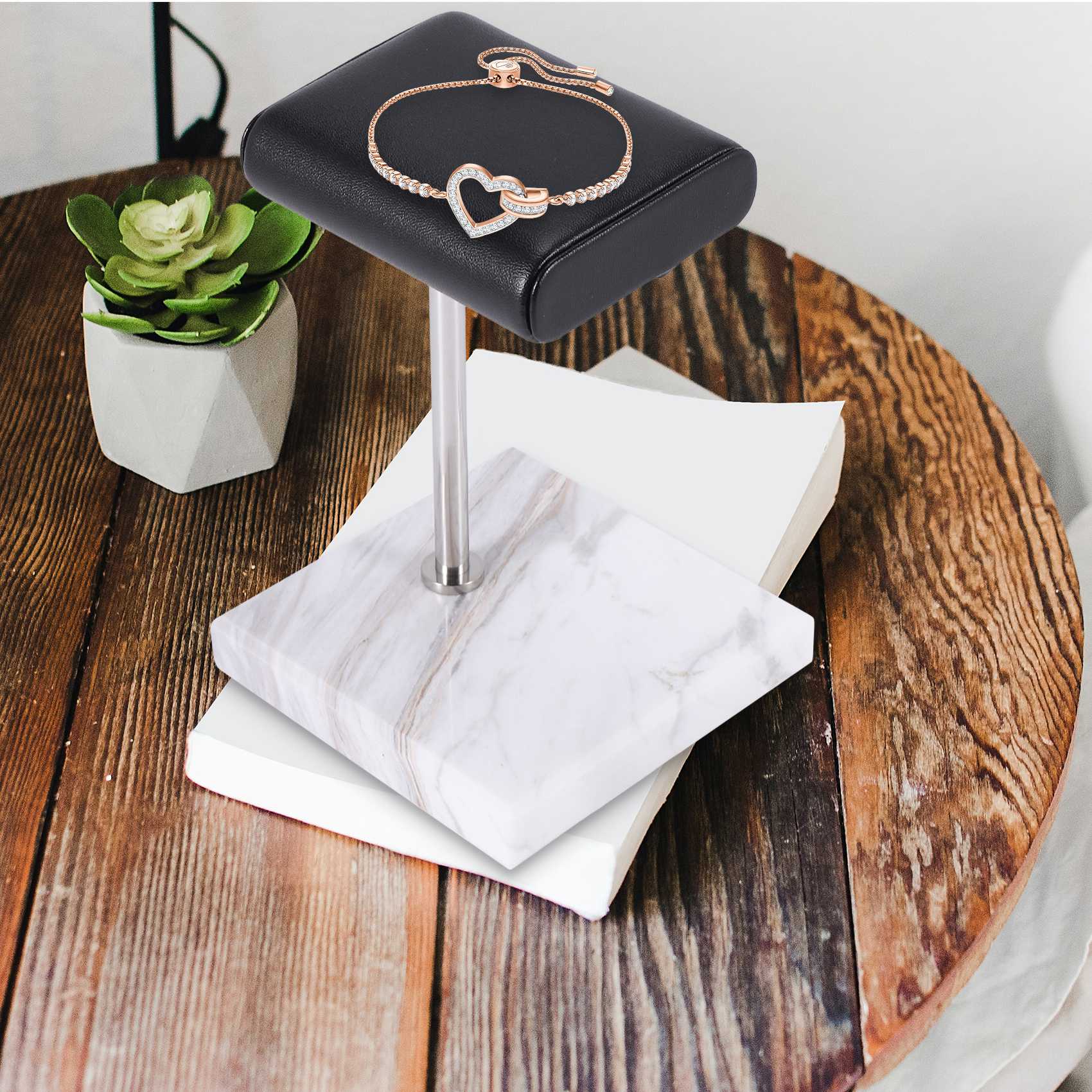 Jewelry With Watches - ABQR Белый мраморный браслет для часов