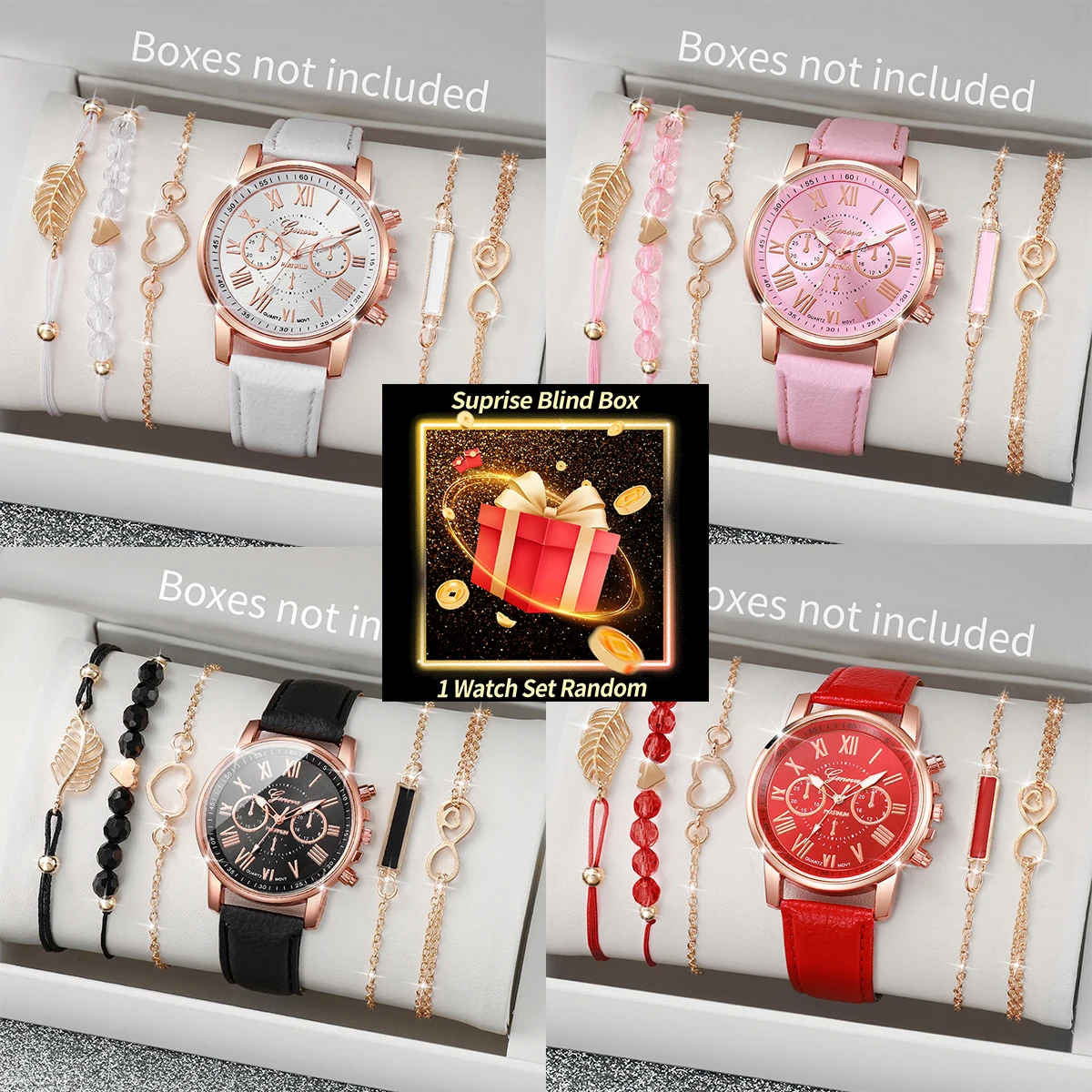 Jewelry With Watches - Набор женских часов в коробке-сюрпризе: случайный