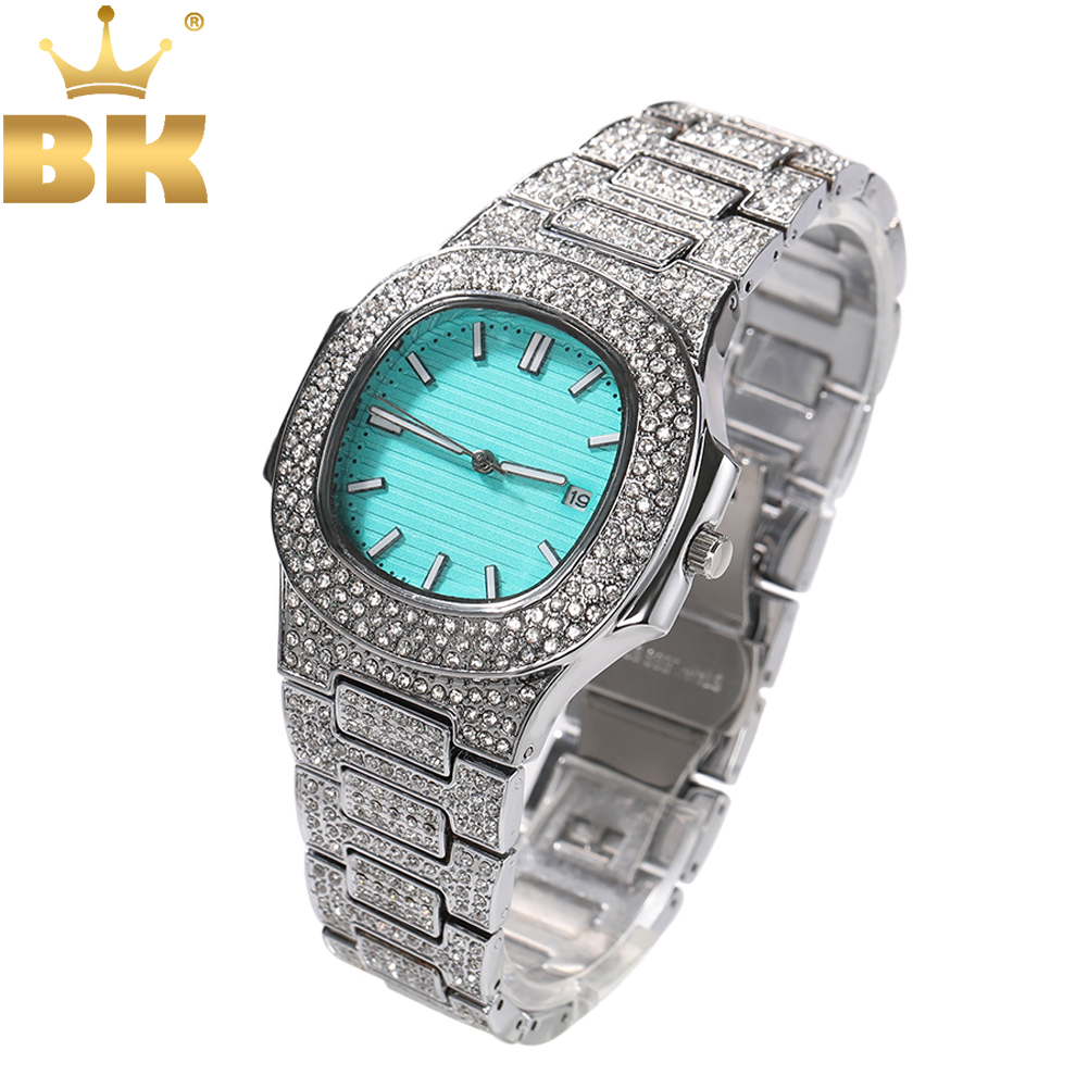 King'S Jewelry Watches - Синие женские часы THE BLING KING