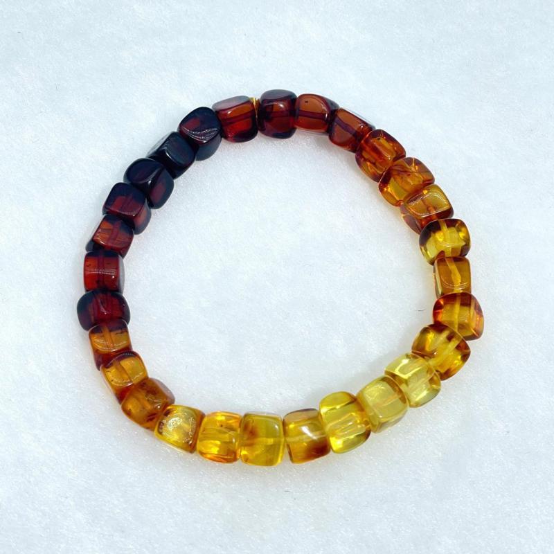 Gemstone Bracelet Healing - Браслет из натурального янтаря для женщин,