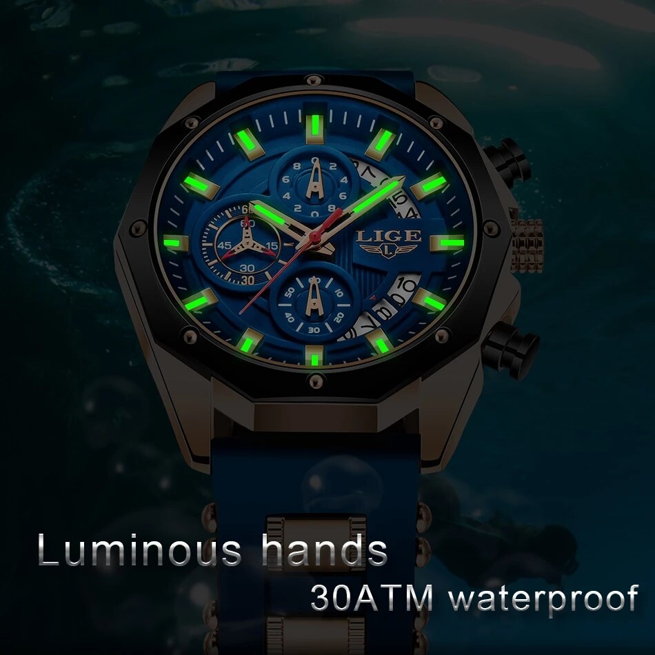 LIGE модные мужские часы лучши – обзор и цена Jewelry Inspired Watches