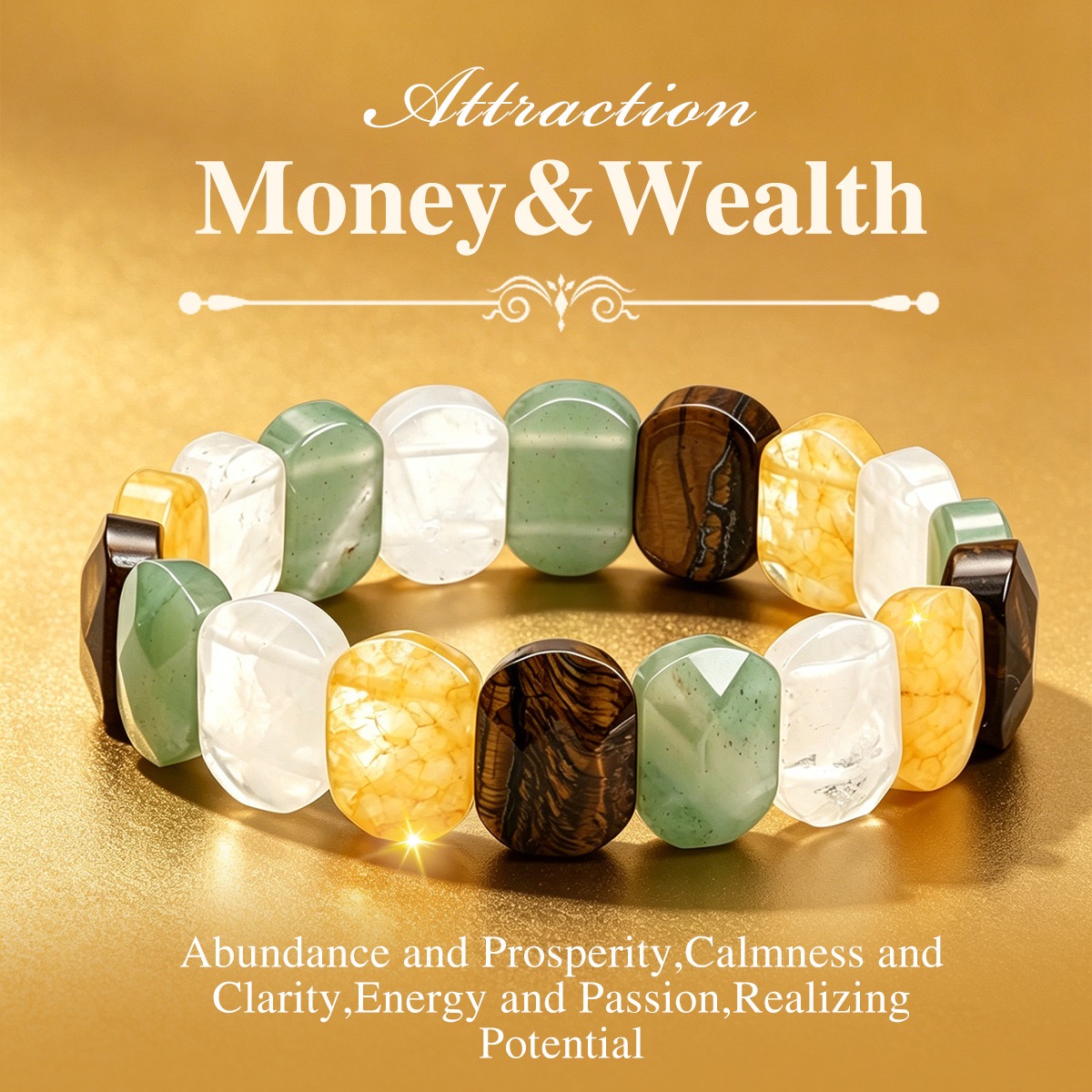 100% натуральный плоский плито – обзор и цена Gemstone Bracelet Healing