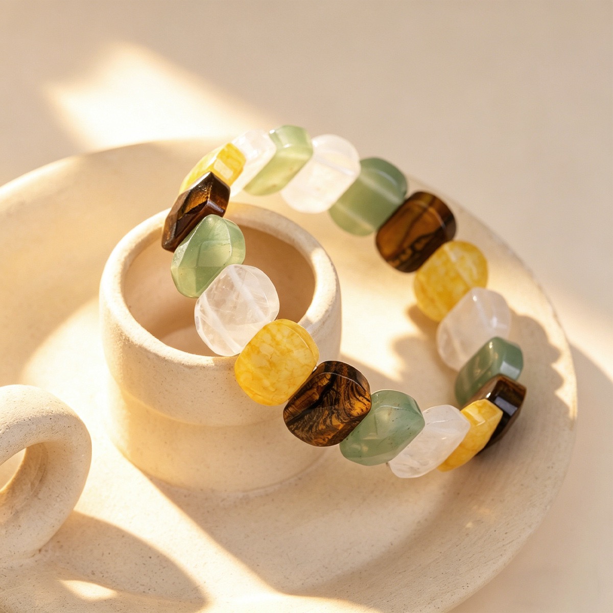 100% натуральный плоский плито – обзор и цена Gemstone Bracelet Healing